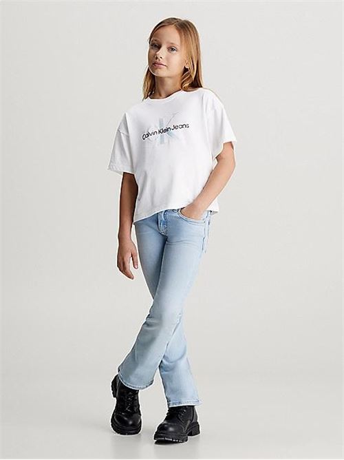 SERENITY MONOGRAM BX SS T-SHIR CALVIN KLEIN JEANS | IG0IG02434T/YAF